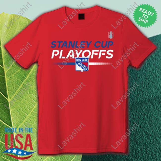 Official Madison Square Garden Shop Rangers 22-23 Playoff Authentic Pro Prime Tech T-Shirt