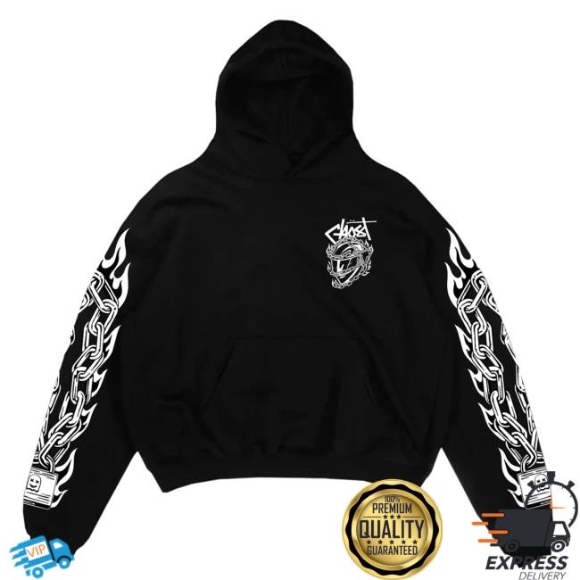 Official Ghost Racing Clothing Locked Helmet Long Sleeve New Shirt - Black
