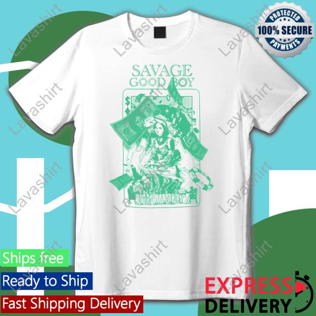 Savage Good Boy White T Shirt