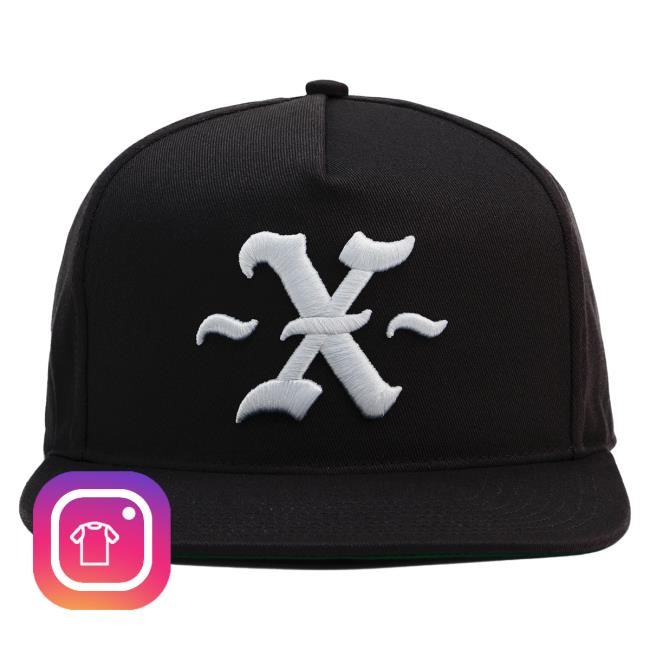 Official Born X Raised Merch Store Shop With The Xtras Snapback Cap: Black BornxRaised