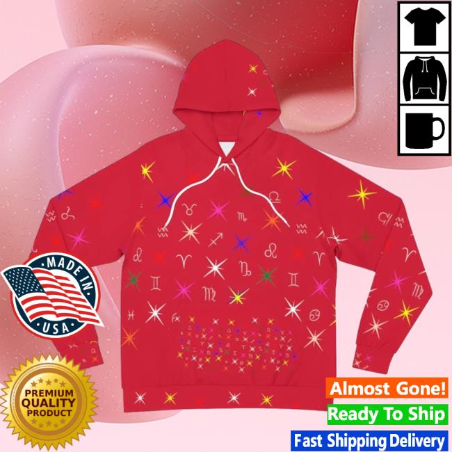 Official Signshirtz Clothing Merch Constellations Design - Red Large Aop Tees 3D All Over Print