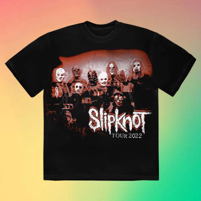 Official Slipknot Merch Store Slipknot Band Photo '22 Tour Black Shirt Slipknotmerch Apparel Clothing Shop