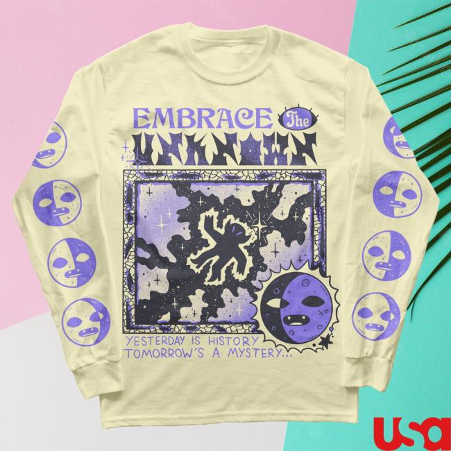 Official Wizard Of Barge Embrace The Unknown Yesterday Is History, Tomorrow's A Mystery. Long Sleeve Tshirt Wizardofbarge