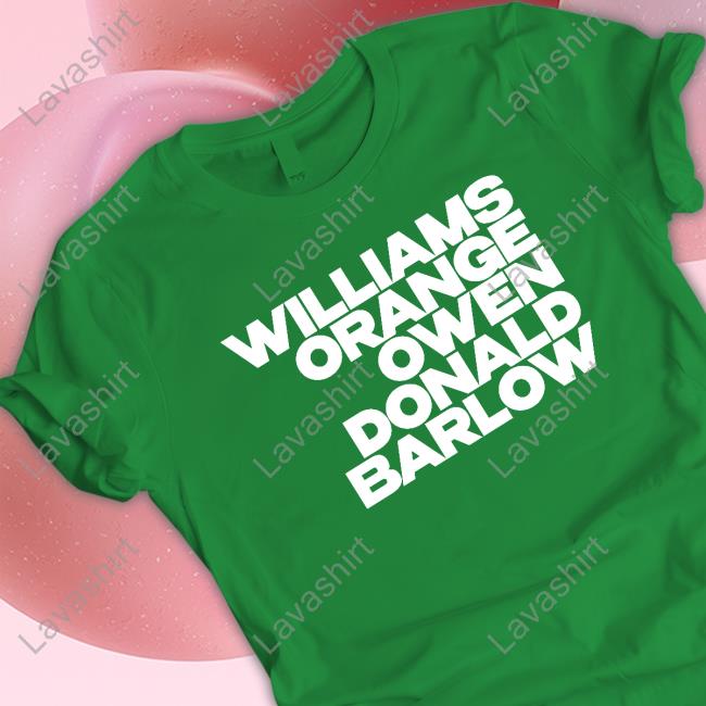 Williams Orange Owen Donald Barlow Shirt Williams Orange Owen Donald Barlow Shirt
