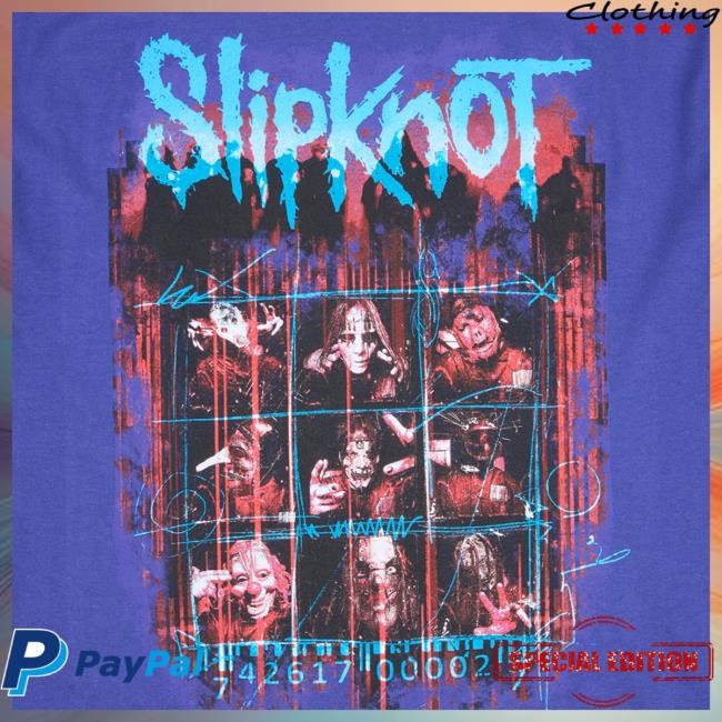 Official Slipknot Merch Store Self Titled Faces Shirt