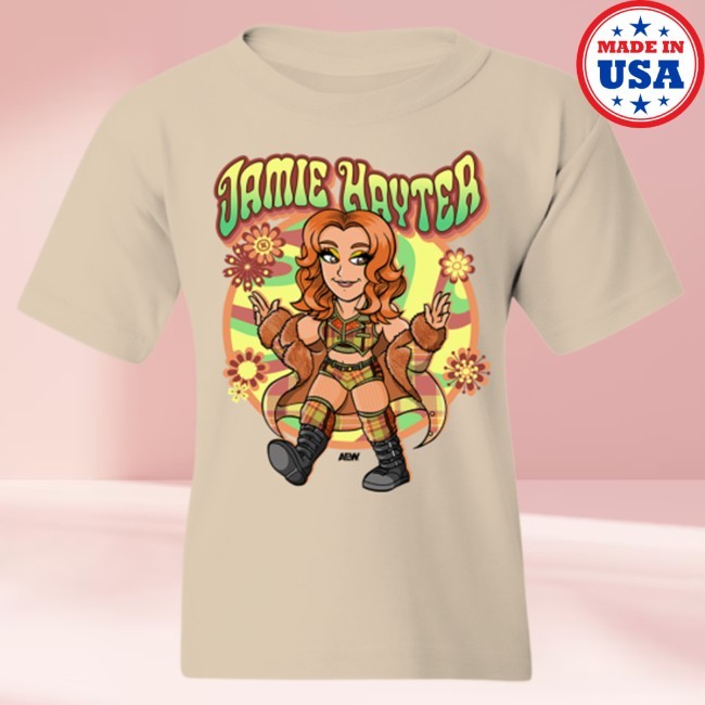 Official Jamie Hayter - Flower Child Kids Shirt - Shop Aew