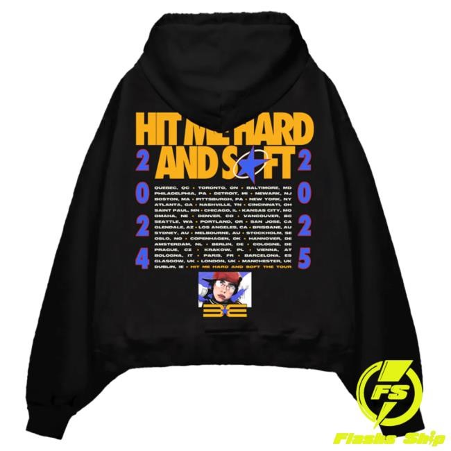 Official Billie Eilish Merch Store Shop Billie Eilish Hit Me Hard And Soft World Tour Pullover Sweatshirt BillieEilish
