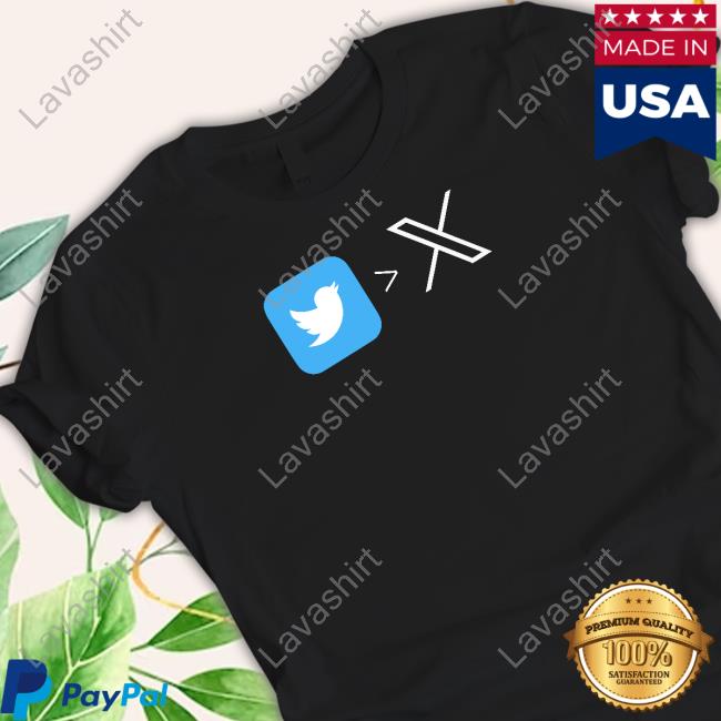 Official Elon Musk Twitter Logo X To Replace Blue Bird Shirt