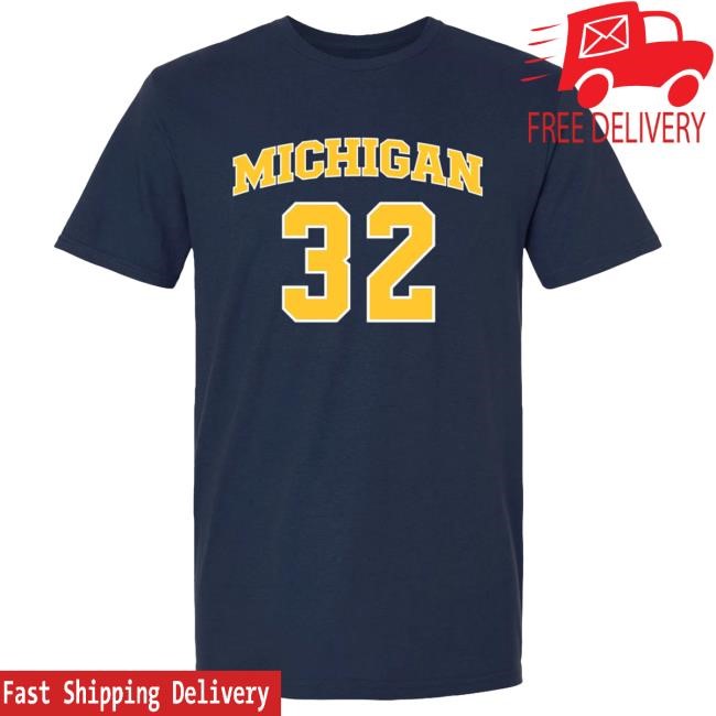 Michigan Wolverines Men's Basketball Student Athlete #32 Malick Kordel Shirt | The M Den Official Merch Store Shop