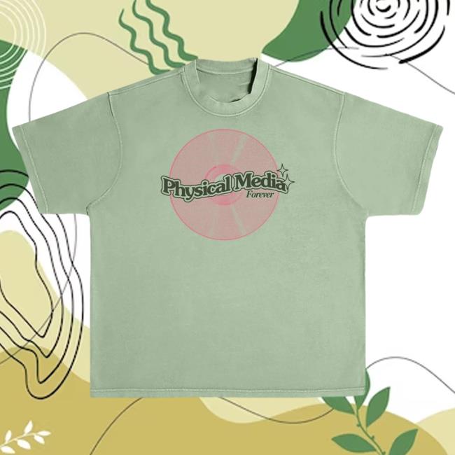 Official Super Yaki Shop Super Yaki Physical Media Forever Heavyweight T-Shirt Oil Green