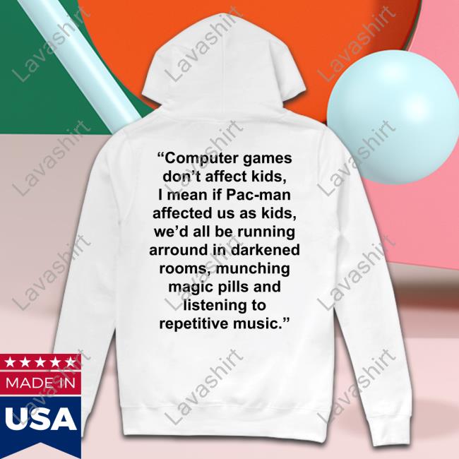 Official Lost Souls Frank Ocean Computer Games Don't Affect Kids I Mean If Pac-Man Affected Us As Kids Shirt