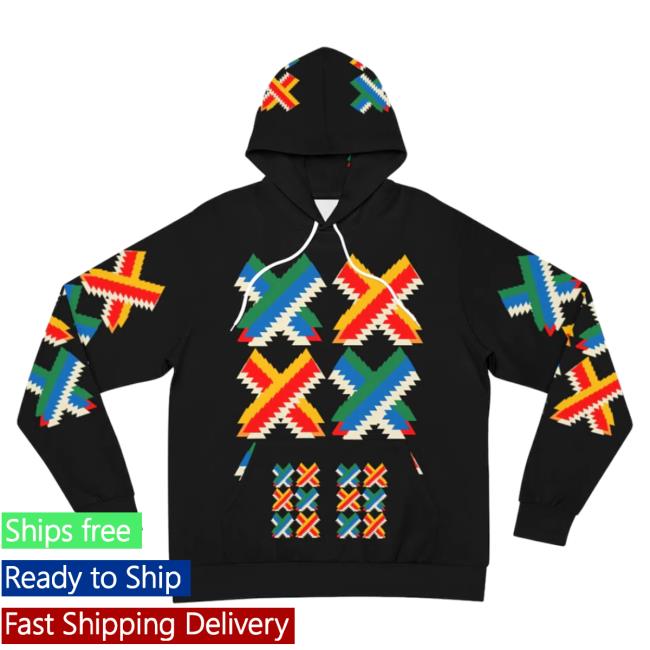 Official Signshirtz Clothing Merch Jagged X Design - Black Large AOP T Shirt 3D All Over Print