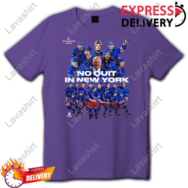 No Quit In New York Rangers 2023 Playoff T Shirt