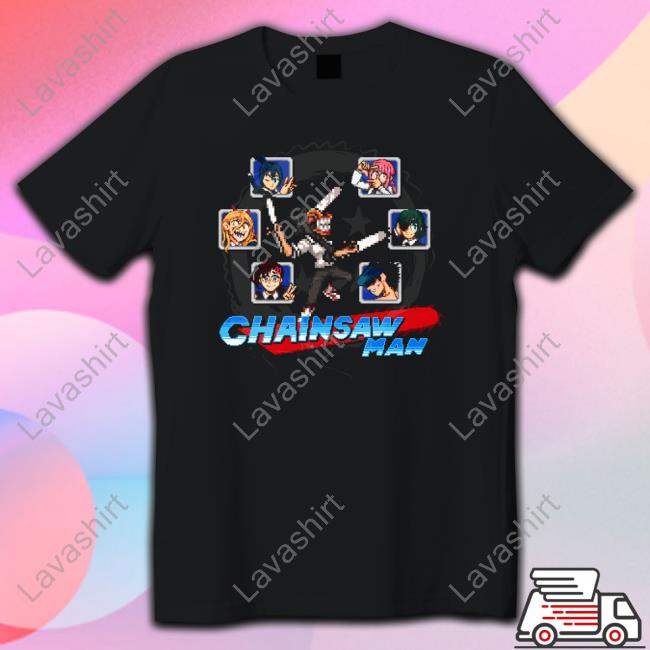 Chainsaw Man Devil Hunter Shirt Shank Robot Merch Team Four Star