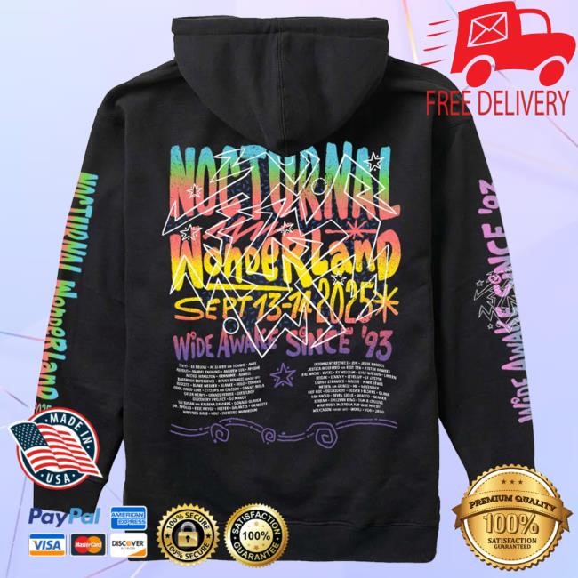 Official Insomniac Nocturnal 30yr Lineup Pullover Hoodie