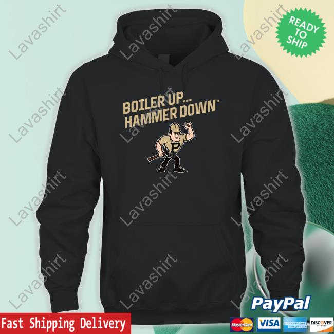 Purdue Pete Boiler Up... Hammer Down Crewneck Sweatshirt