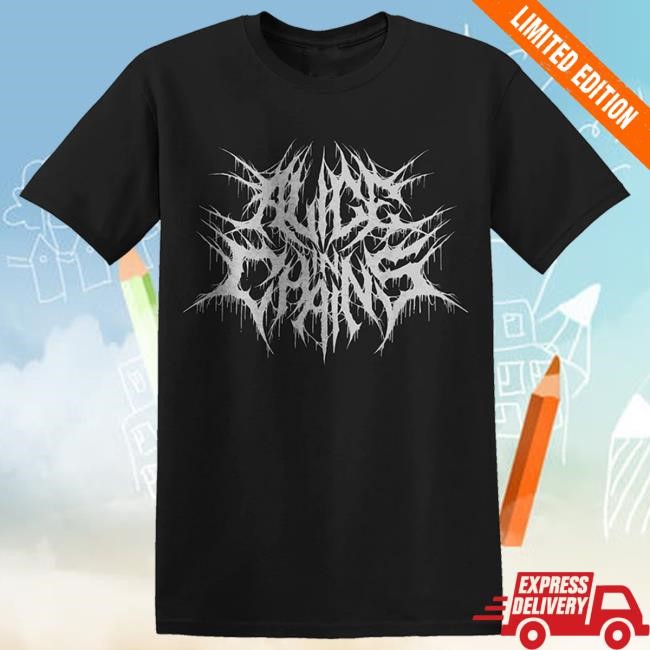Metal Logo Tee Shirt Alice In Chains