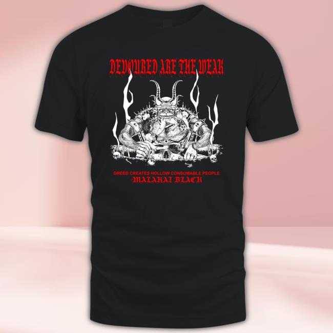 ShopAEW Malakai Black Devoured Are The Weak Long Sleeve T Shirt