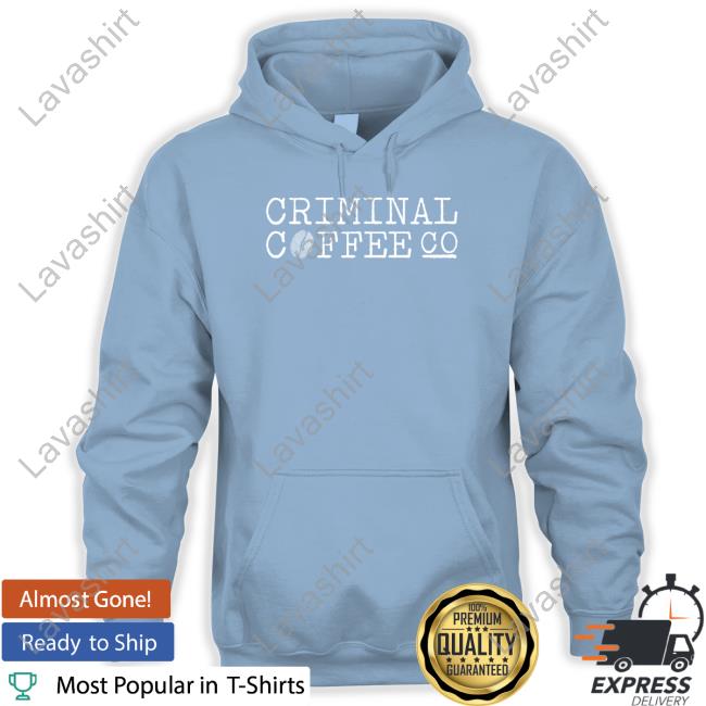 Criminal Coffee Logo Black Crewneck Sweatshirt
