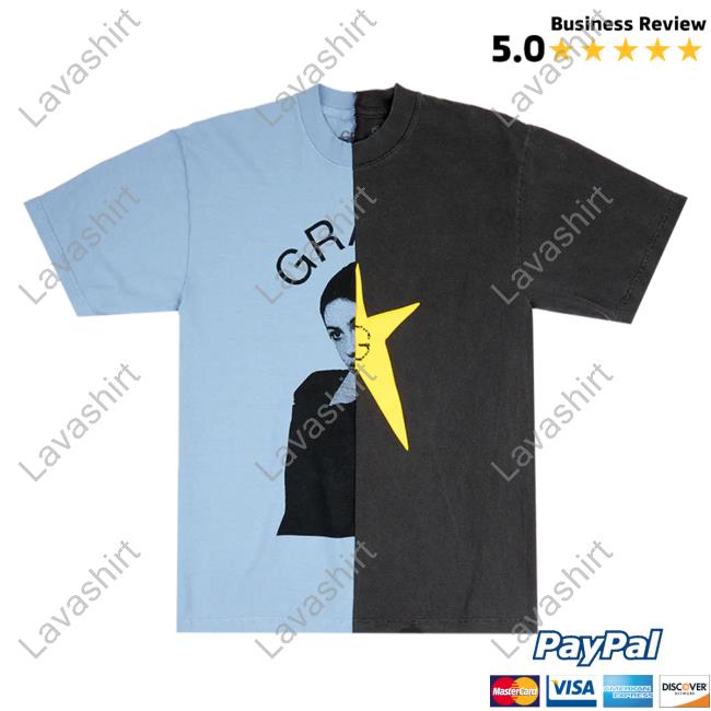 Official Gracie Abrams Merch Store Star Upcycled Split Hot Shirt I Gracieabrams Shop