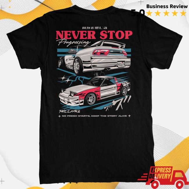 Official Prizzamike Shop Prizzamike Never Stop Progressing! Tee T-Shirt