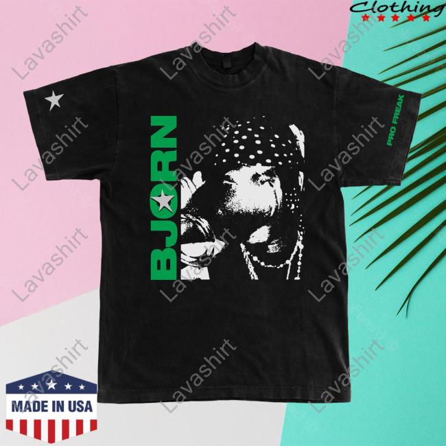 Official Smino Zero Fatigue Merch Bjorn Pro Freak T Shirt Black Zerofatigue