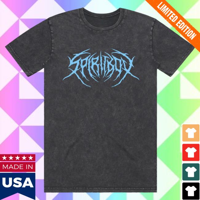 Official Spiritbox Merch Spiritbox Death Metal Logo Attractive Shirt Stone Wash