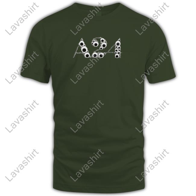 Everything Everywhere All At Once Black Googly Eye Puff Logo Shirts
