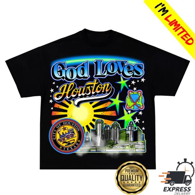 Prayed Up Apparel Pr^yed God Loves Houston Unisex T-Shirts