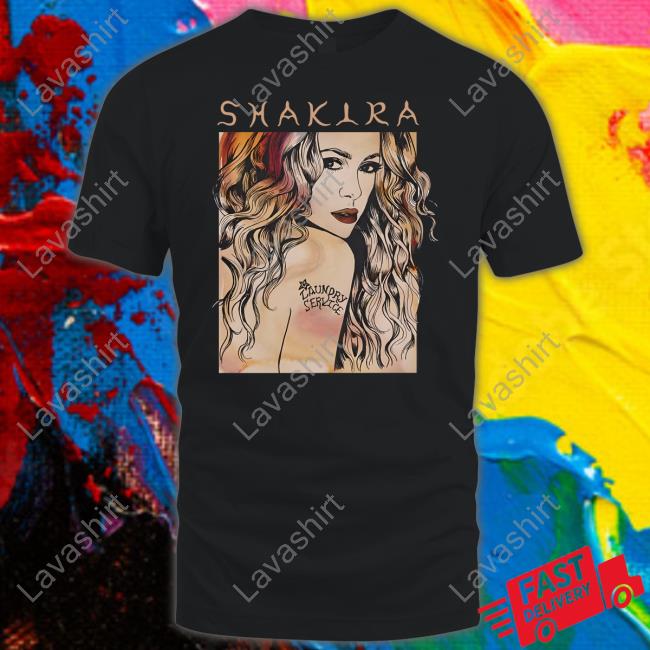 Shakira Merch Store laundry Service Illustrated T-Shirt