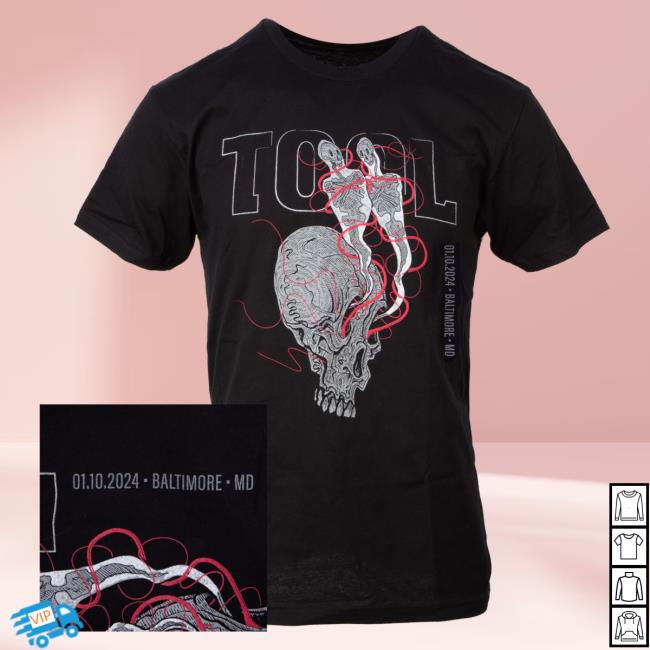Official Tool Muisc Band Clothing Store Shop 2024 Tour Tees - Baltimore, Md ToolBand ToolMusic Merch