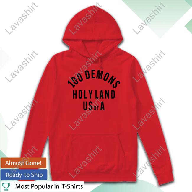 Deathwish 100 Demons Holyland Red Hoodie