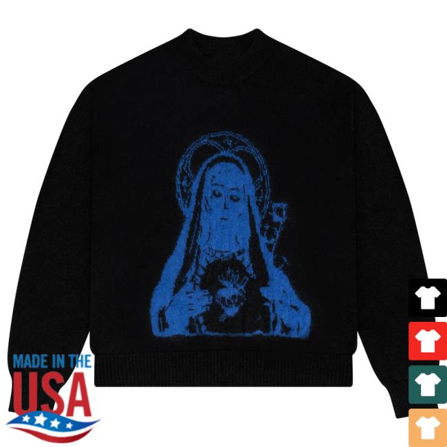 Official Black Madonna Mohair Hooded Sweatshirt