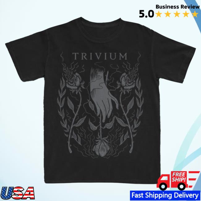 Official Roadrunner Records Trivium Merch Store Trivium Rose Laurel Shirt New RoadrunnerRecords