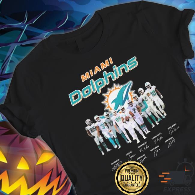 Miami Dolphins Team Football Signatures Shirt
