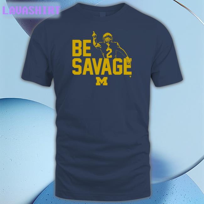 Breakingt Merch Michigan Football Blake Corum Be Savage Zip Up Hooded
