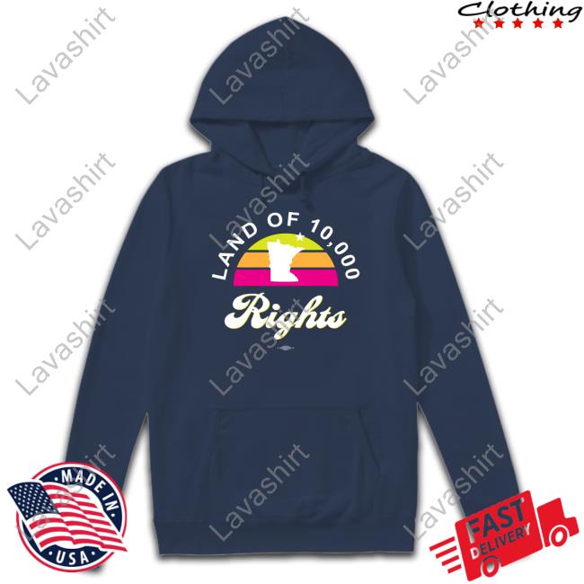 Official Minnesota Dfl Store Land Of 10,000 Rights T-Shirt