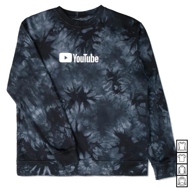 Google Merch Shop Apparel Youtube Far Out Tie-Dye Pull Over Hoodie