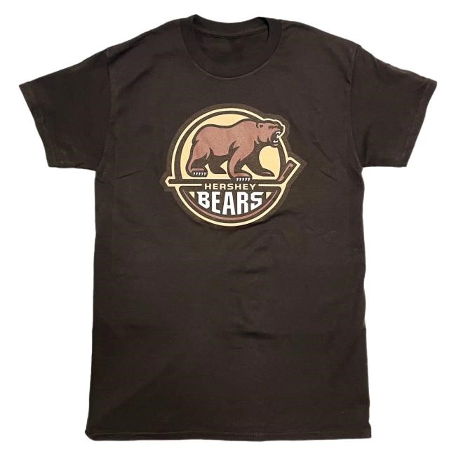 Official Hershey Bears Merch Store Hershey Bears Primary Logo Brown Attractive Shirt Hersheybears