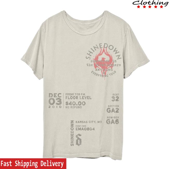 Shinedown Merch Somewhere In The Stratosphere Acoustic Hot Shirt