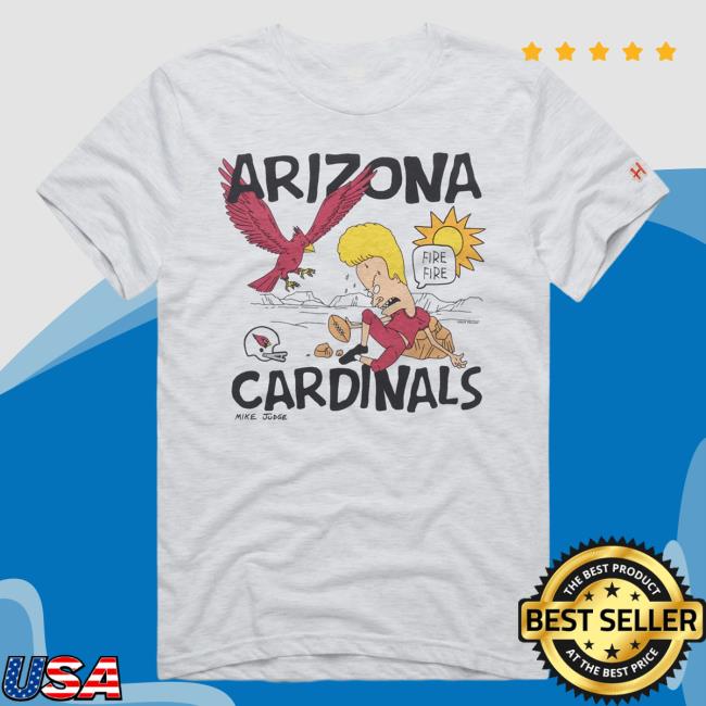 Official Homage Merch Store Homage Beavis And Butt-Head X Arizona Cardinals Fire Fire Popover Shirt Homage Apparel Clothing Shop
