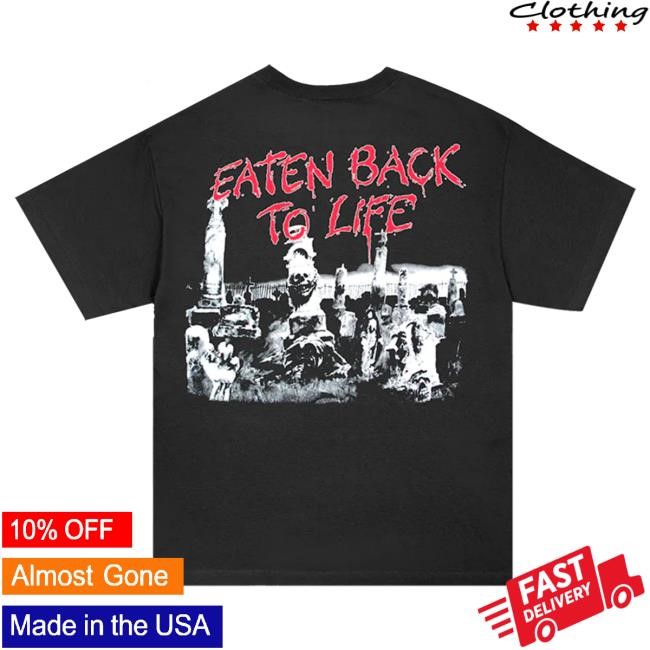 Official Cannibal Corpse Merch Cannibal Corpse Eaten Back To Life Hot Shirt (Black)