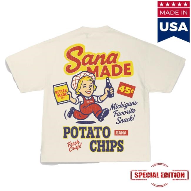 Official Sana Detroit Shop Sana Made Tshirt