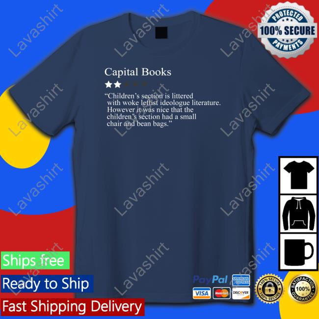 Official 2 Stars For Woke Leftist Literature Capital Books T-Shirt Bonfire Shop 2 Stars For Woke Leftist Literature Capital Books Shirt Neil Gaiman