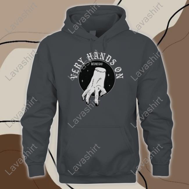 Wednesday Very Hands On Sweatshirt Thepopinsider Wednesday Very Hands On Hooded Sweatshirt