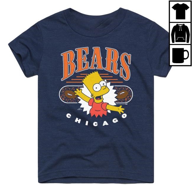 Official Chicago Bears Homage x The Simpsons Unisex Tee - Navy