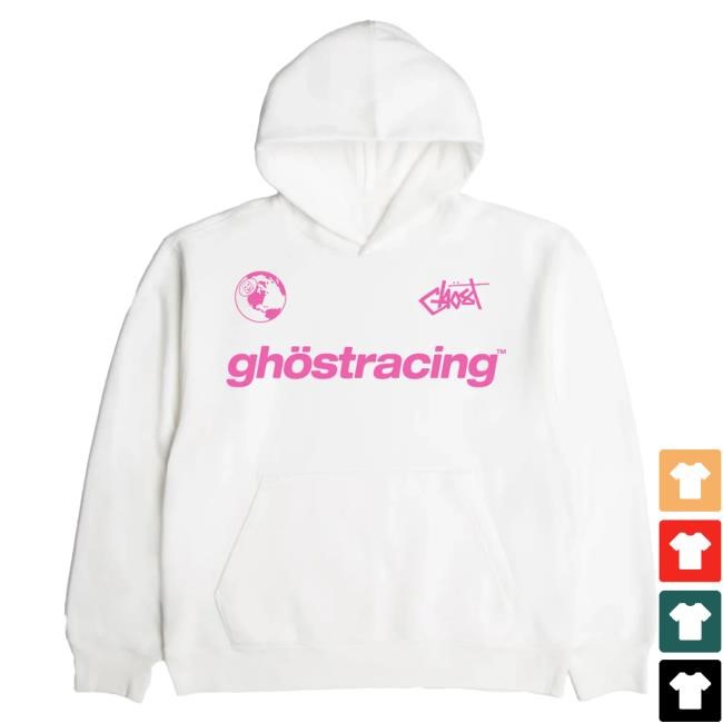 Official Ghost Racing Ghost Girl Pink Shirt - White