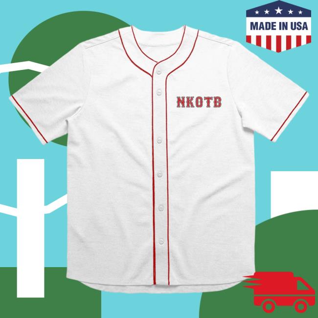 Official Merch Bar New Kids On The Block Store Nkotb Boston Baseball Jersey Shirt 2023 White MerchBar NewKidsOnTheBlock Nkotb
