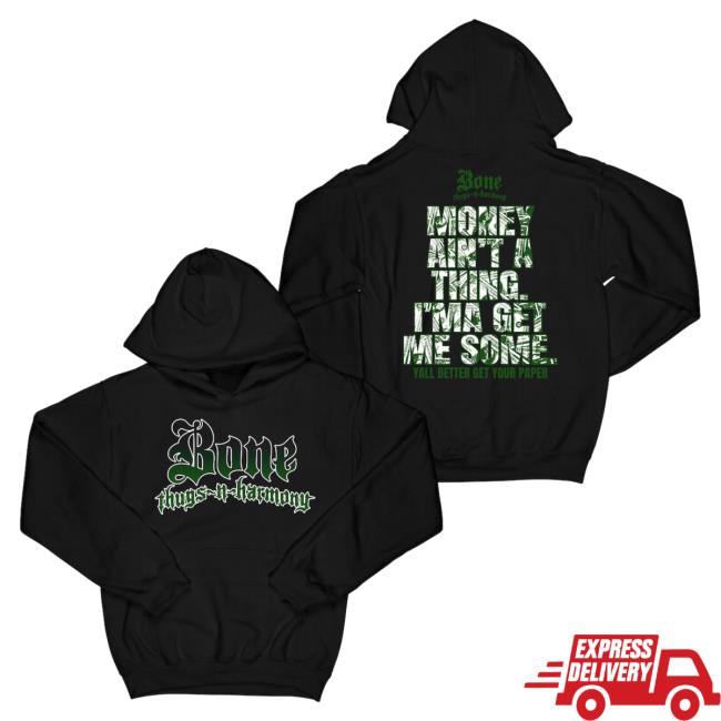 Official Merch Bar Store Bone Thugs-N-Harmony Get Your Paper "Black" Pullover Sweatshirt MerchBar BoneThugsnHarmony Apparel Clothing Shop