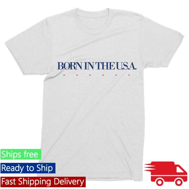 Official Bruce Springsteen Merch Store Born In The USA 40th Anniversary Tracklist T-Shirts